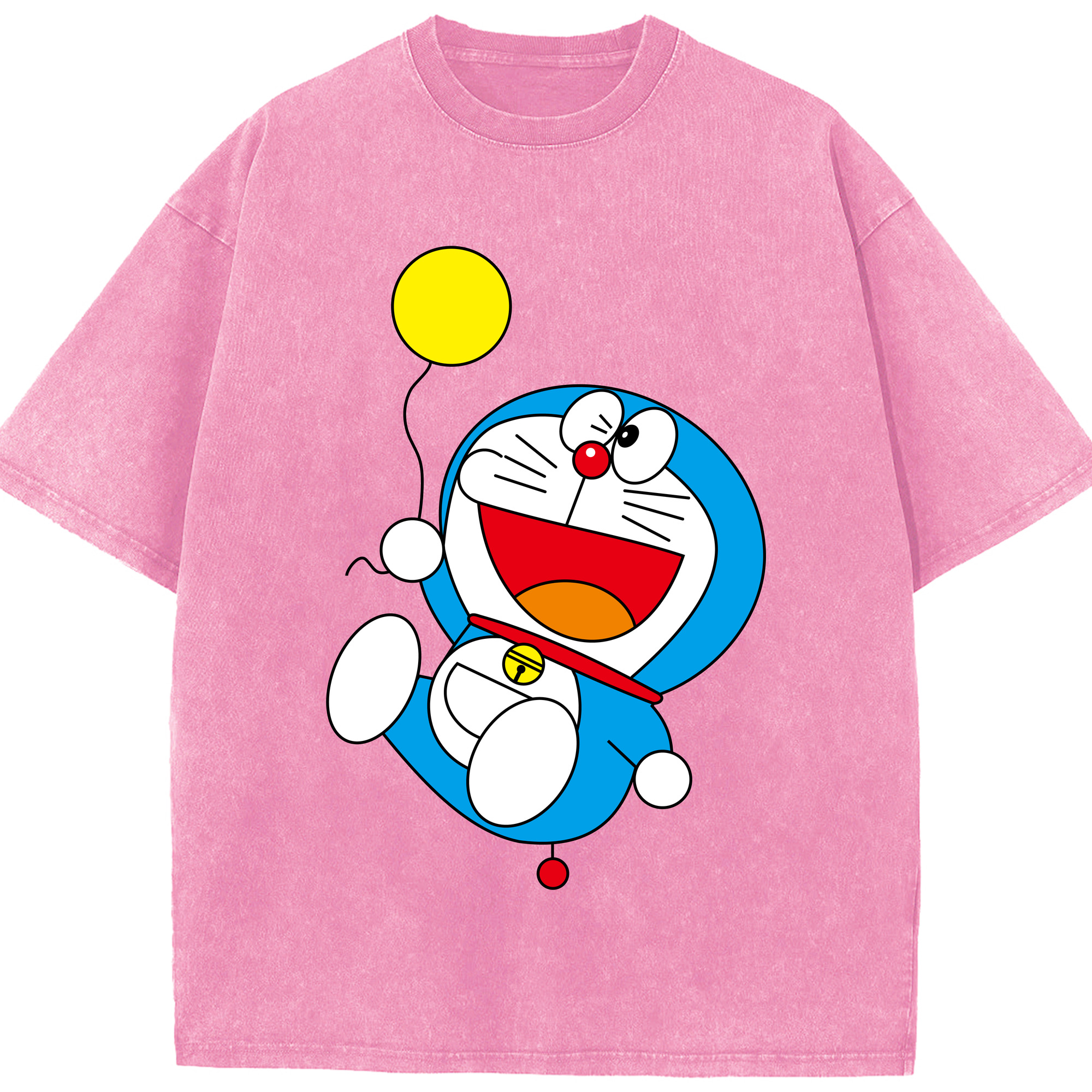 （画像用） ドラえもん Doraemon 綿100% ヴィンテージ風 半袖Tシャツ（フロントプリント）